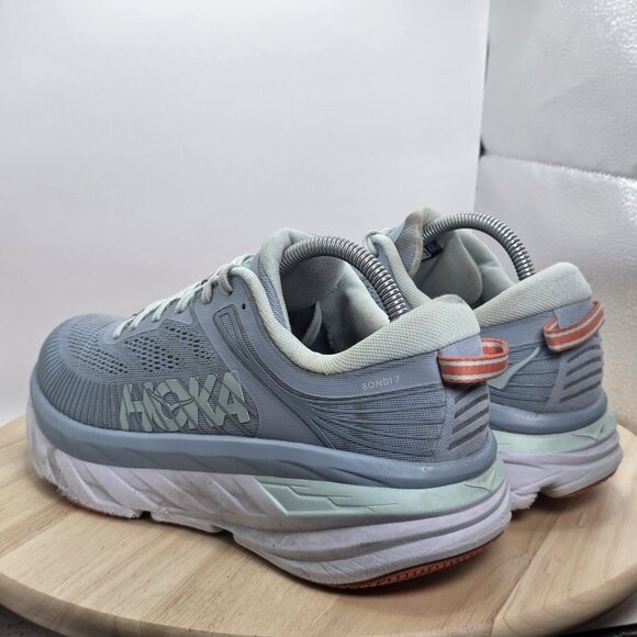 Womens Size 10 D - HOKA ONE ONE Bondi 7 WIDE Running Athletic Shoes 1110531 BFBG - Picture 7 of 11